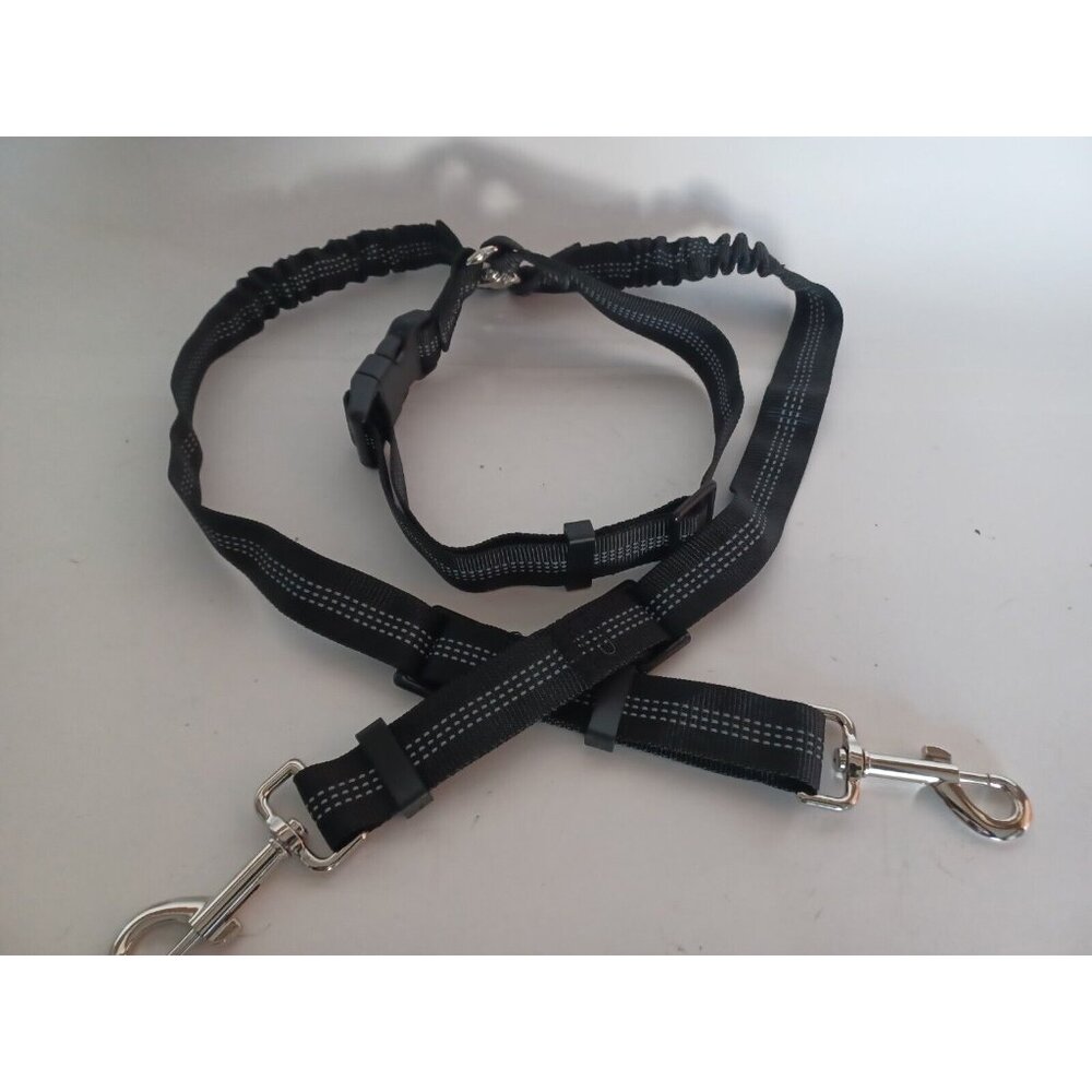 Slowton Double Dog Seat Belt, Dual Pet Car Headrest Restraint Safety Seatbelt